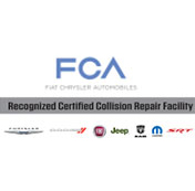 Fiat Chrysler Automobiles Recognized Certified Collision Repair Facility